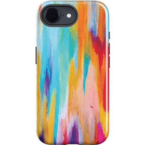 Multicolor Brush Stroke by Etta Vee iPhone 16e Impact Case