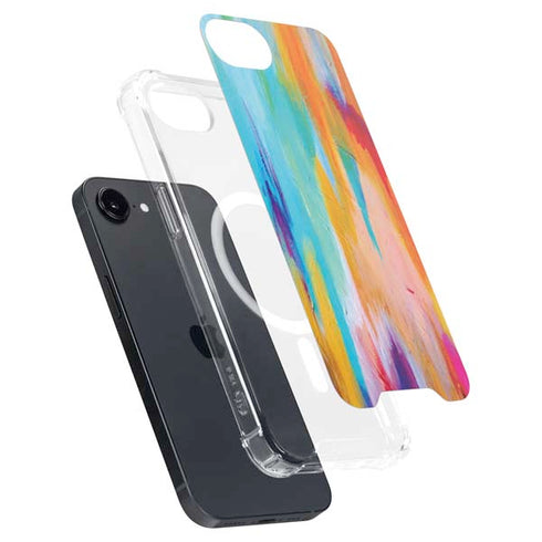 Multicolor Brush Stroke by Etta Vee iPhone 16e MagSafe Case