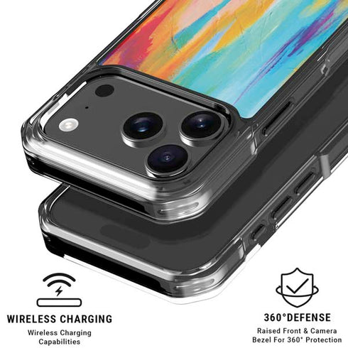 Multicolor Brush Stroke by Etta Vee iPhone 18 Pro Clear Case