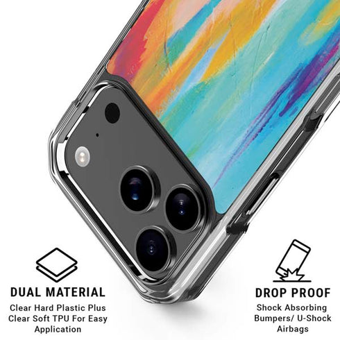 Multicolor Brush Stroke by Etta Vee iPhone 18 Pro Clear Case
