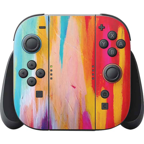 Multicolor Brush Stroke by Etta Vee Nintendo Switch 2 (2025) Joy-Con Controller Skin