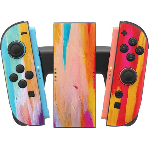 Multicolor Brush Stroke by Etta Vee Nintendo Switch 2 (2025) Joy-Con Controller Skin