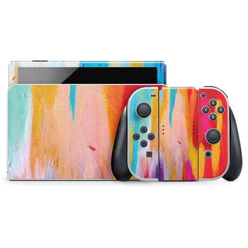 Multicolor Brush Stroke by Etta Vee Nintendo Skins