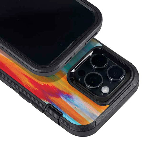 Multicolor Brush Stroke by Etta Vee Otterbox Defender iPhone Skin