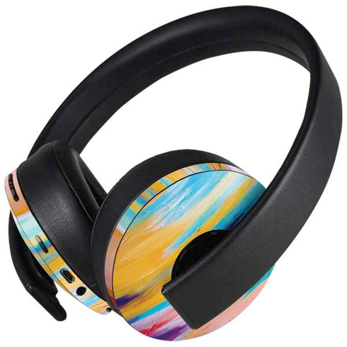 Multicolor Brush Stroke by Etta Vee PlayStation 4 Gold Wireless Headset Skin