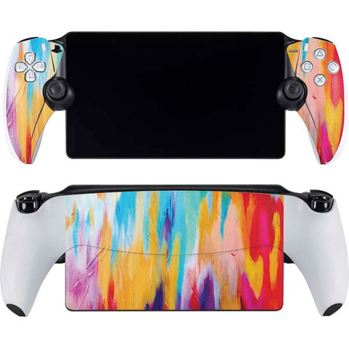 Multicolor Brush Stroke by Etta Vee PlayStation Portal Remote Player Skin