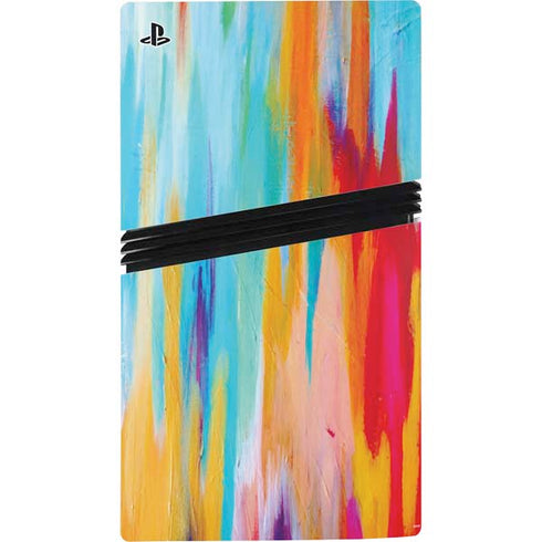 Multicolor Brush Stroke by Etta Vee PS5 Pro Console Skin
