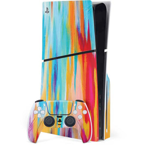 Multicolor Brush Stroke by Etta Vee PlayStation PS5 Skins