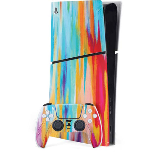 Multicolor Brush Stroke by Etta Vee PlayStation PS5 Skins