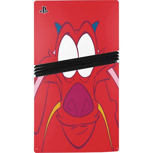 Disney Mulan Mushu PS5 Pro Console Skin