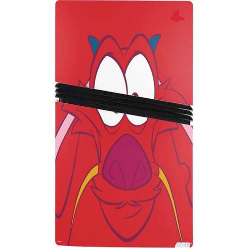 Disney Mulan Mushu PS5 Pro Console Skin