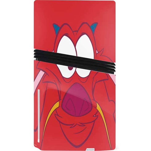 Disney Mulan Mushu PS5 Pro Disk Console Skin