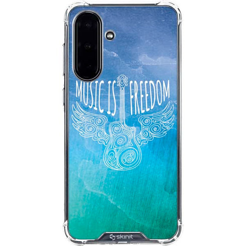 Music Is Freedom Galaxy A36 5G Clear Case