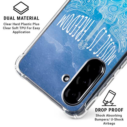 Music Is Freedom Galaxy A36 5G Clear Case