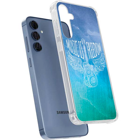 Music Is Freedom Galaxy A55 5G Clear Case