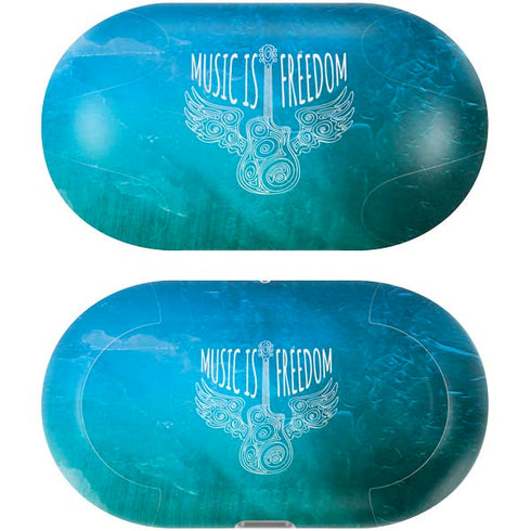 Music Is Freedom Galaxy Buds Plus Skin