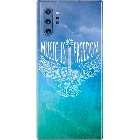 Music Is Freedom Galaxy Note 10 Plus Skin