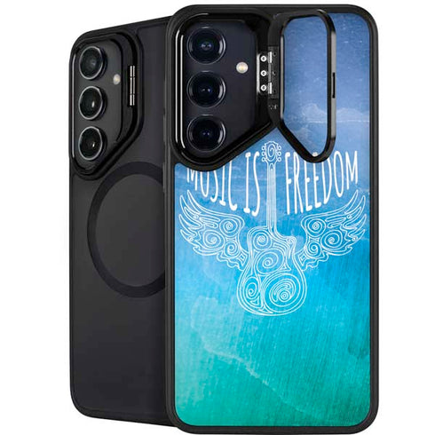 Music Is Freedom Galaxy S25 Kickstand Case