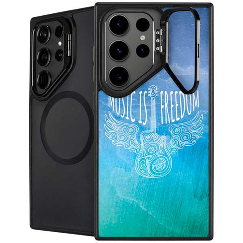 Music Is Freedom Galaxy S24 Ultra Kickstand Case