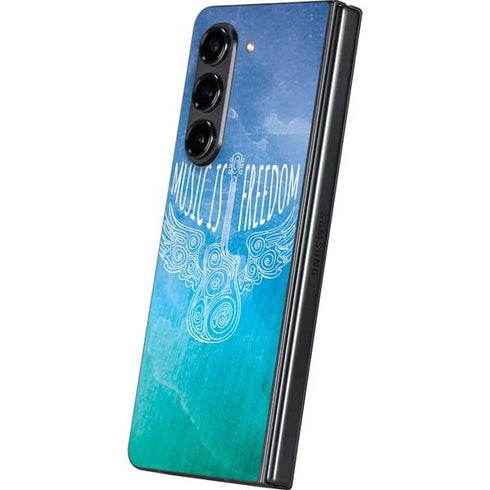 Music Is Freedom Galaxy Z Fold5 5G Skin