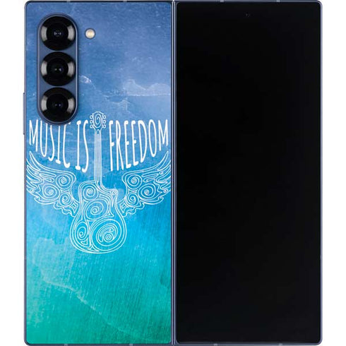 Music Is Freedom Galaxy Z Fold6 Skin