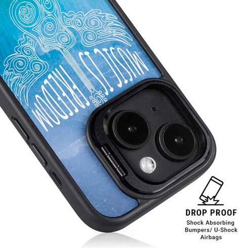 Music Is Freedom iPhone 14 Plus Kickstand Case