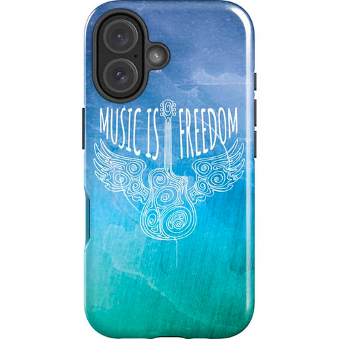 Music Is Freedom iPhone 16 Magsafe Impact Case