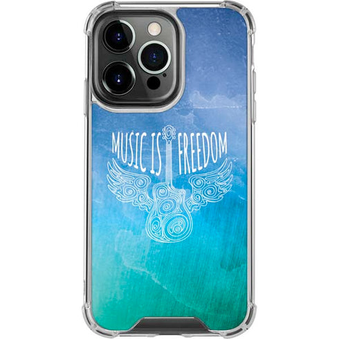 Music Is Freedom iPhone 16 Pro Clear Case