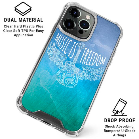 Music Is Freedom iPhone 16 Pro Clear Case
