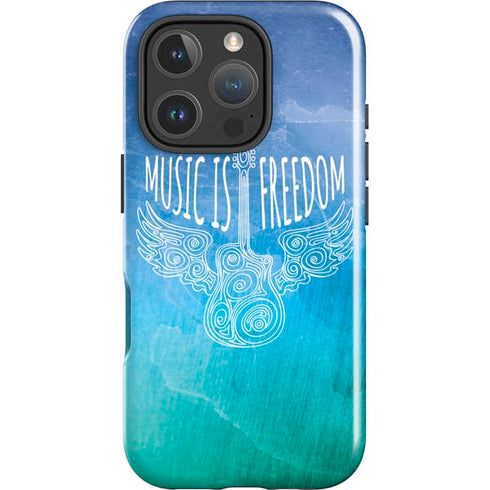 Music Is Freedom iPhone 16 Pro Max Magsafe Impact Case