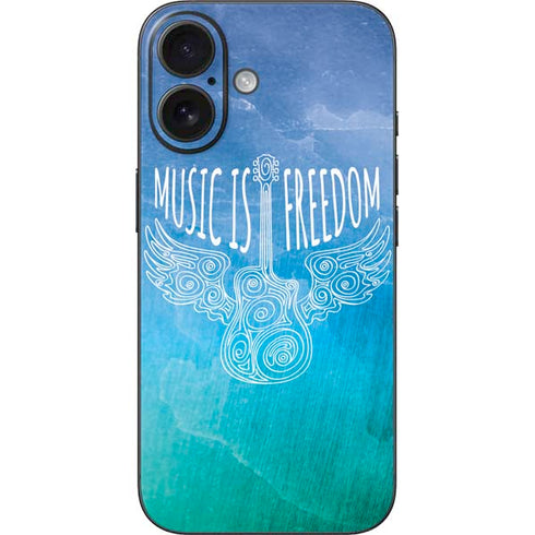 Music Is Freedom iPhone 16 Skin