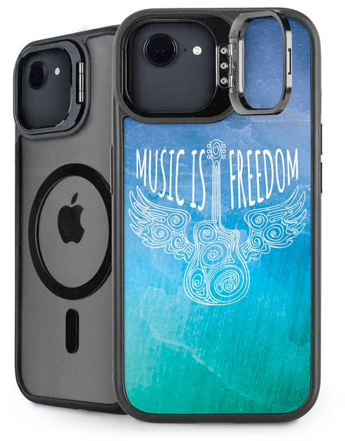 Music Is Freedom iPhone 16e Kickstand Case