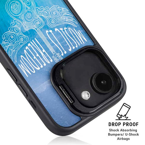 Music Is Freedom iPhone 16e Kickstand Case