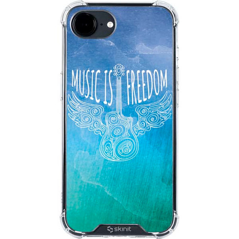 Music Is Freedom iPhone 16e Clear Case