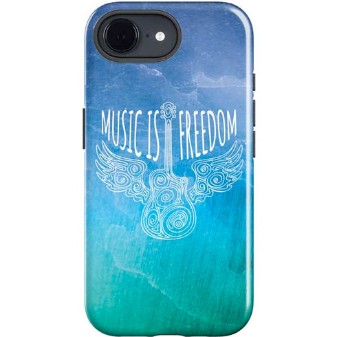 Music Is Freedom iPhone 16e Impact Case