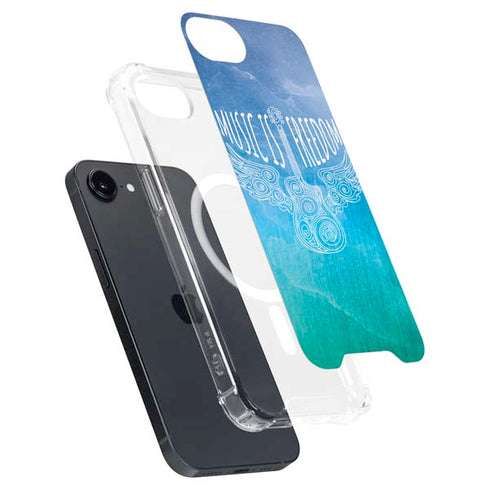 Music Is Freedom iPhone 16e MagSafe Case