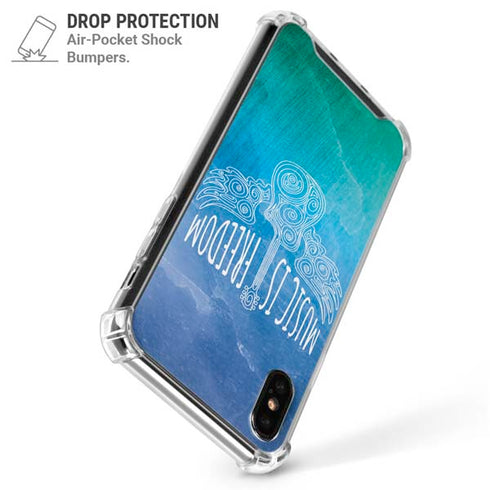 Music Is Freedom iPhone X/XS Clear Case