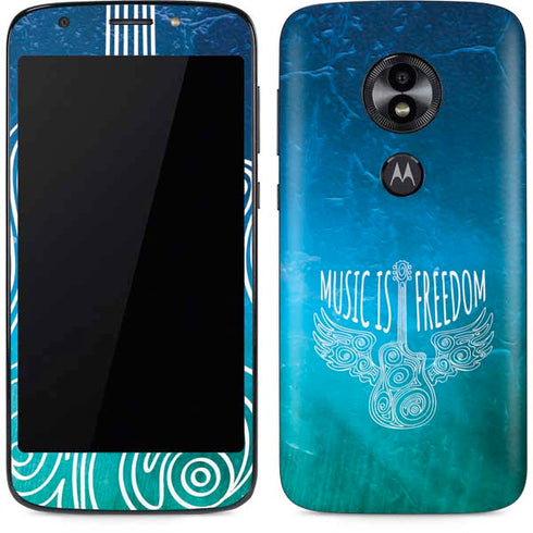 Music Is Freedom Moto E5 Play Skin