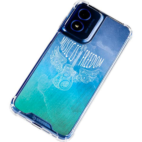 Music Is Freedom Moto G Play 4G (2024) Clear Case