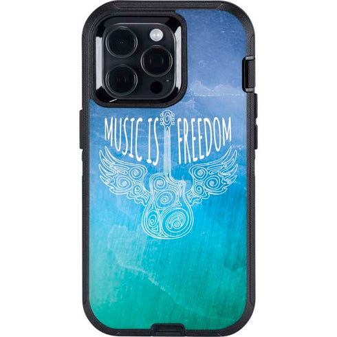 Music Is Freedom Otterbox Defender iPhone Skin