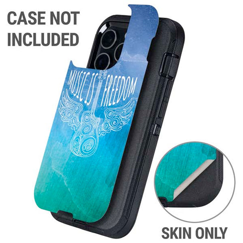 Music Is Freedom Otterbox Defender iPhone Skin