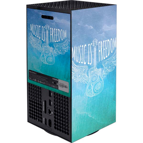 Music Is Freedom XBox Series X Digital Edition Console Skin