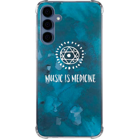 Music is Medicine Galaxy A35 5G Clear Case