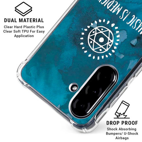 Music is Medicine Galaxy A36 5G Clear Case