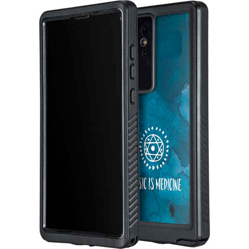 Music is Medicine Galaxy S24 Ultra Waterproof Case