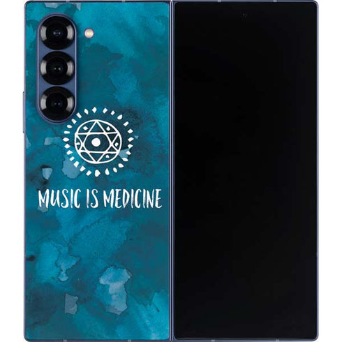 Music is Medicine Galaxy Z Fold6 Skin