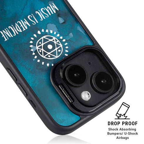 Music is Medicine iPhone 14 Plus Kickstand Case