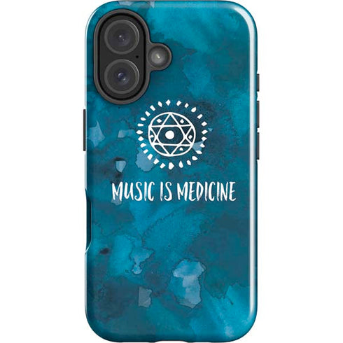 Music is Medicine iPhone 16 Plus Impact Case