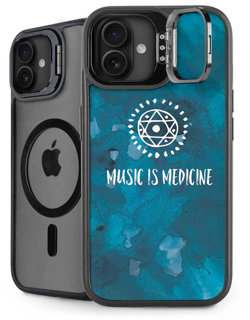 Music is Medicine iPhone 16 Plus Kickstand Case