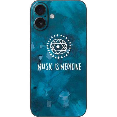 Music is Medicine iPhone 16 Plus Skin